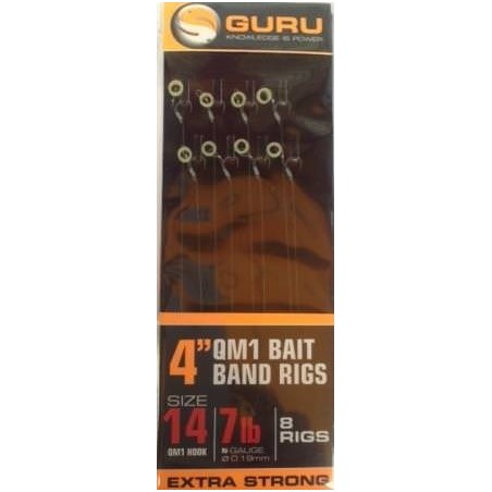Guru QM1 Nr.14 Hair Rigs With Bait Band