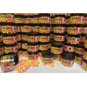 Wafters Ringers Chocolate Orange Yellow & Pink Washout 10mm/70g