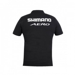 Tricou Polo Shimano Aero Black