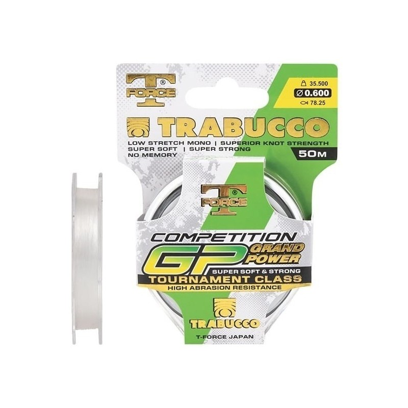 Fir Monofilament Trabucco T-Force Competition GP, Transparent-50m