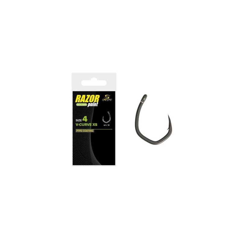 Carlige Carp Spirit Razor Point V-Curve XS Nr.4