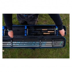 Husa Rigida Preston Hardcase Rod Safe, 4 Lansete + 4 Mulinete, 194x25x14cm