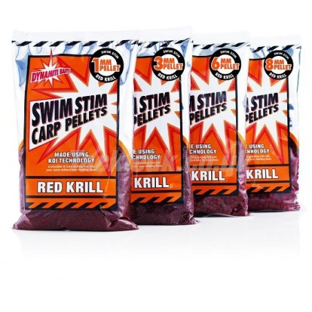 Pelete Dynamite Baits Swim Stim Red Krill Carp 3mm 900gr