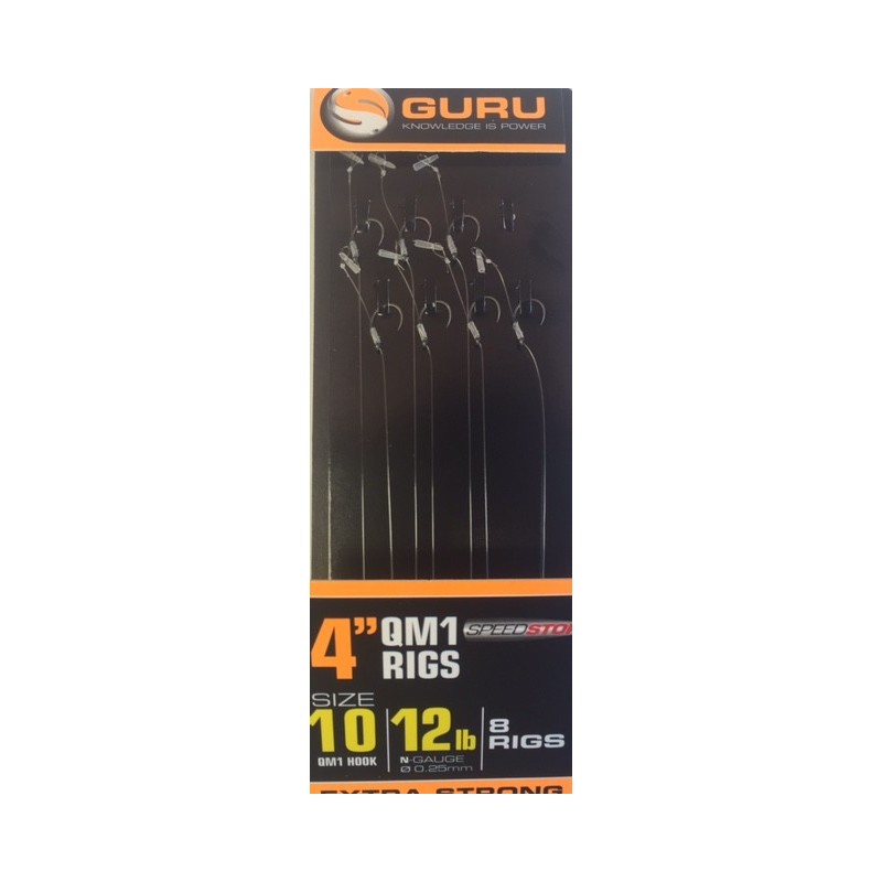 Guru 4" QM1 Method Hair Rigs With Speed Stop